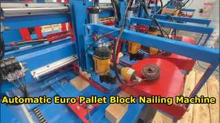 Máy đóng đinh khối Euro Pallet tự động
