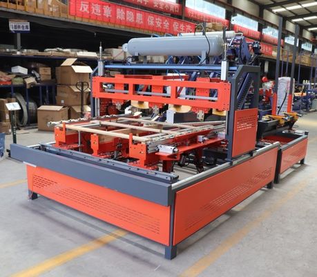 Semi-Automatic Wooden Pallet Nailing Machine with Palletizer wood pallet nailing machine