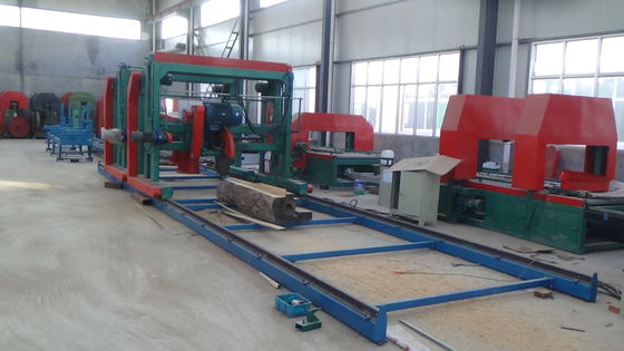 automatic angle circular sawmill with double blades wood cutting mill machine