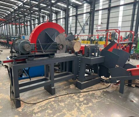 Heavy-Duty 50-Ton Hydraulic Firewood Processor with 600mm Max Log Diameter and Fully Automated Assembly-Line Workflow