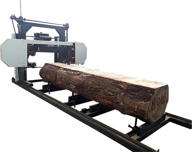 Woodworking Machinery Mobile Diesel Hardwood Cutting Portable Band Sawmill