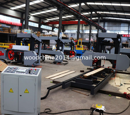 Máy cưa gỗ cầm tay 1000mm 1300mm Máy cưa vòng chạy bằng điện ngang với nguồn cấp biến tần