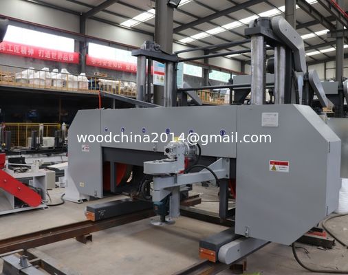 Máy cưa điện di động Máy cưa băng ngang với động cơ diesel để cắt gỗ lớn