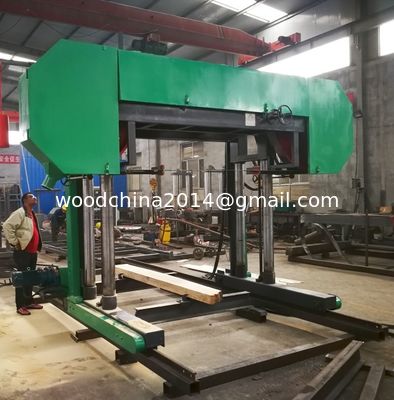 Máy cưa điện di động Máy cưa băng ngang với động cơ diesel để cắt gỗ lớn