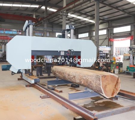 Máy cưa gỗ băng ngang cột hai MJ2500 Heavy Duty Bandsaw Mill