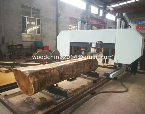 chất lượng cao Log Wood Processing Sawmill Machine Horizontal Portable bandsaw sawmill Cây cưa dây chuyền