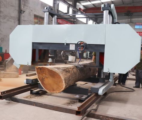 Cưa gỗ lớn Cưa băng làm việc ngang cho gỗ cứng