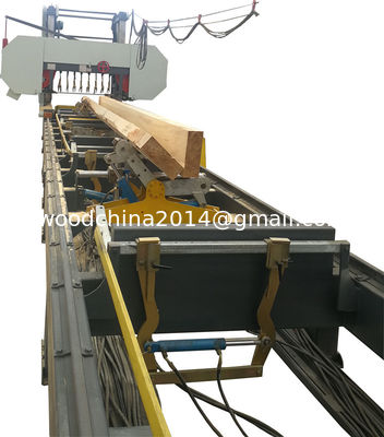 Máy cưa gỗ tự động thủy lực ngang cưa dây chuyền cưa máy cưa dây chuyền