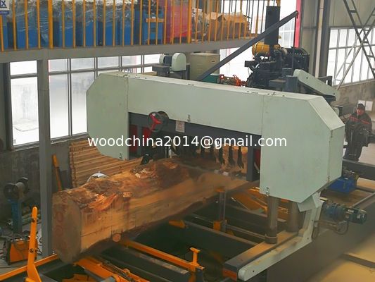 Máy cưa gỗ tự động hoàn toàn với máy quay gỗ