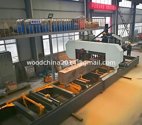 Máy cưa gỗ tự động hoàn toàn với máy quay gỗ
