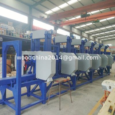 2/3/4/5/6 đầu Tốc độ cao máy cưa gỗ tự động đa đầu với hệ thống cho ăn tự động