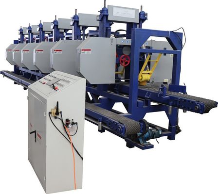 Dây cưa dây chuyền ngang Máy cưa gỗ nhiều lưỡi bán nóng