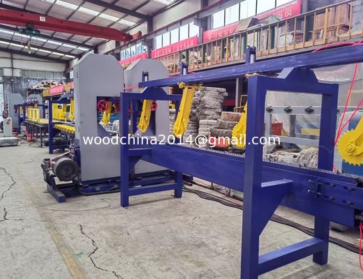 Máy cưa gỗ hoàn toàn tự động dây đai hai đầu Bandsaw Twin Cưa dọc