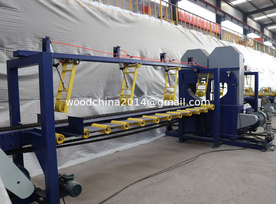 5.5kw Industrial Sawmill Equipment Twin Vertical Bandsaw Sawmill