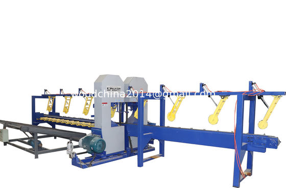 Máy cưa gỗ CNC Máy cưa dây chuyền thẳng đứng hai cưa cưa cưa cắt gỗ Cây cưa bán