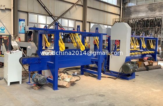 Tự động dọc hai đầu Bandsaw Sawmill Line Wood Saw Machine
