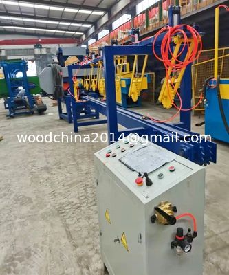 Đường dây cắt cưa gỗ được cưa hoàn toàn tự động Đường dây cắt cưa gỗ dọc Đường dây sản xuất cưa gỗ Máy cắt gỗ