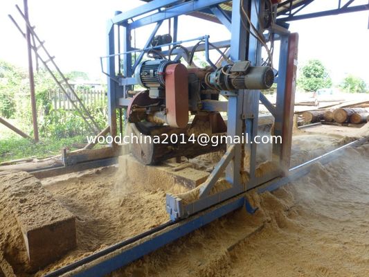 Máy cưa hình tròn di động, đai cưa hai lưỡi dao góc Cưa cưa cắt log