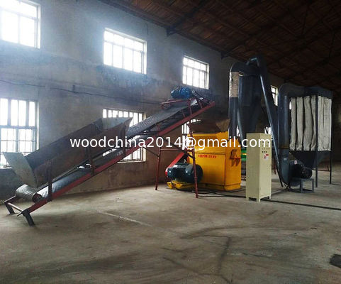 Wood Chipper Wood Sawdust Crusher Machine với máy thu thập bụi cưa cho hạt gỗ