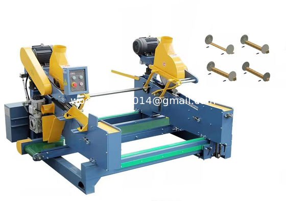 Cây cắt cưa Double Head Trim Cây cho bảng pallet, Cây làm việc vòng Blade Saw