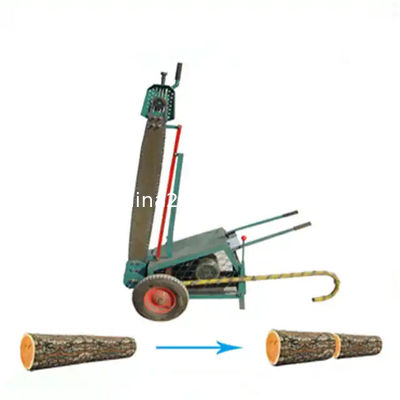 Máy cưa dây chuyền gỗ di động