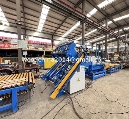 Newest Design High Efficient Automatic Nail Wood Pallet Making Machine / Euro And Stringer Pallet Nailing Machine