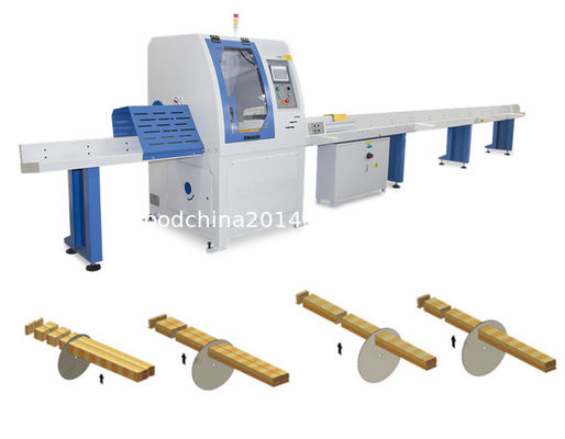 Máy cưa gỗ CNC tự động Cây cắt máy cưa bán, 450mm Saw Blade, 2-6m Bàn ăn