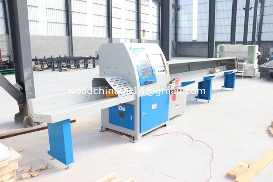 High Precision Electronic Cutting Saw / Wood Automatic Cross Cutter Saw Mill / Wood Timber Cut Off Saw