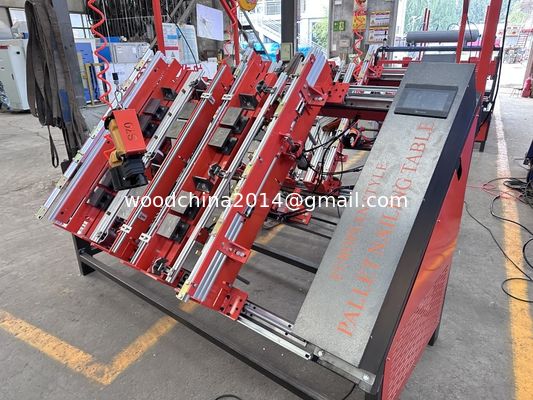 Máy đóng đinh pallet bằng khối Euro Style Pallet Nailer With 2 Nail Guns