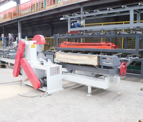 Heavy Duty tròn Twin Blades Lumber Saw Mill Tự động cho ăn Máy cưa