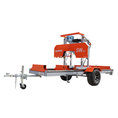 Máy cắt cưa dây chuyền máy cắt củi Mini Band Saw Machine SW26 And SW36