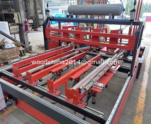Máy sản xuất pallet bằng gỗ theo chiều ngang bán tự động Máy đóng đinh pallet