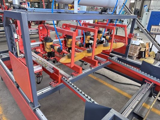 Máy sản xuất pallet bằng gỗ theo chiều ngang bán tự động Máy đóng đinh pallet