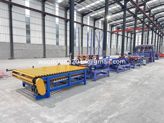 Máy chế tạo pallet khối gỗ Euro 4 hệ thống lắp ráp thắt lưng w / Stacker Pallet Nailer