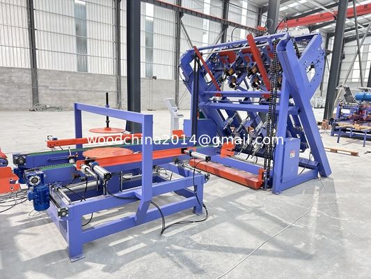 Máy chế tạo pallet khối gỗ Euro 4 hệ thống lắp ráp thắt lưng w / Stacker Pallet Nailer