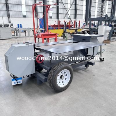 Thiết bị tháo dỡ pallet gỗ di động Máy cắt và tái chế khay gỗ
