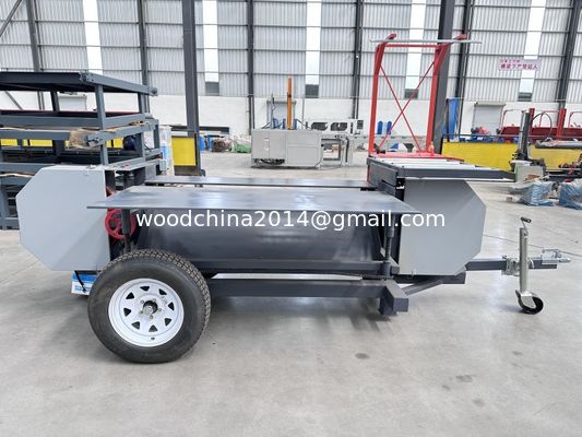Thiết bị tháo dỡ pallet gỗ di động Máy cắt và tái chế khay gỗ