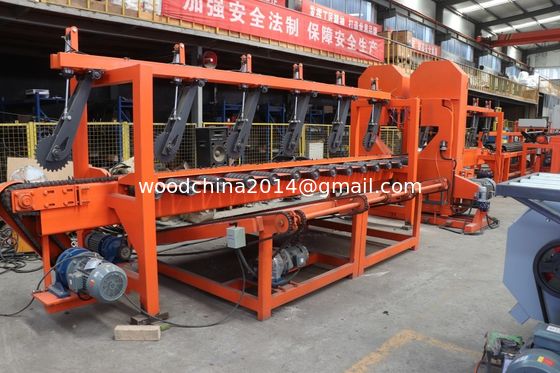 Inverter Feeding Auto Double Head Band Sawmills Twin Vertical Bandsaw cho gỗ