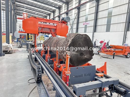 Máy cưa di động và thiết bị chế biến gỗ thủy lực