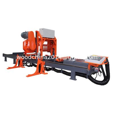 Máy cưa dây chuyền thủy lực ngang hoàn toàn tự động cho gỗ 1000mm