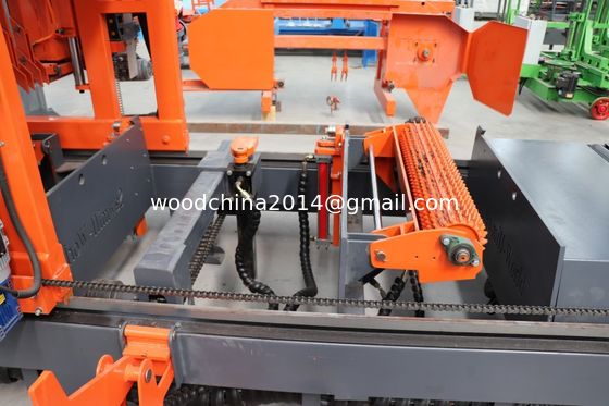 Máy cưa dây chuyền thủy lực ngang hoàn toàn tự động cho gỗ 1000mm