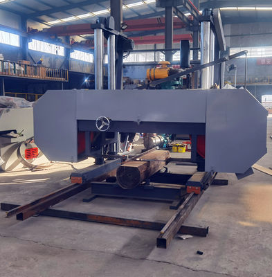 80HP động cơ diesel chạy Heavy Duty dải ngang máy cưa cho chế biến gỗ