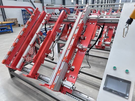 Máy chế tạo pallet gỗ Stringer Pallet Pneumatico PT-1700 Bàn đinh khí nén phổ quát
