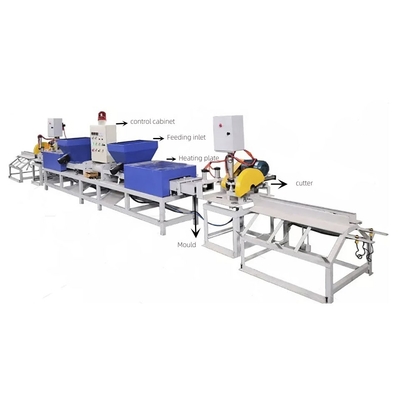 Máy ép đùn nóng mùn cưa gỗ nén Dây chuyền sản xuất khối pallet gỗ tự động