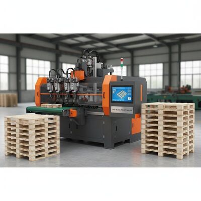 Máy đóng đinh pallet điều khiển máy tính CNC cho pallet khối 1600mm x 1200mm với 10 pallet / giờ