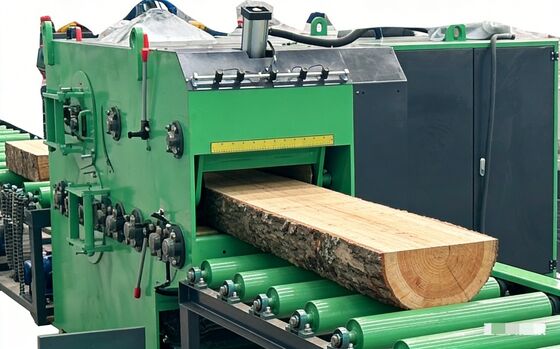 Máy cưa đa lưỡi hạng nặng với tốc độ nạp liệu có thể điều chỉnh | Chiều rộng nạp liệu tối đa 600mm
