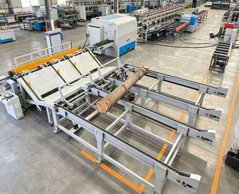 Dây chuyền sản xuất cưa nhiều lưỡi ghi hiệu suất cao | Nhà máy chế biến gỗ đường kính lớn 250-500mm | Công suất 120m³/8h