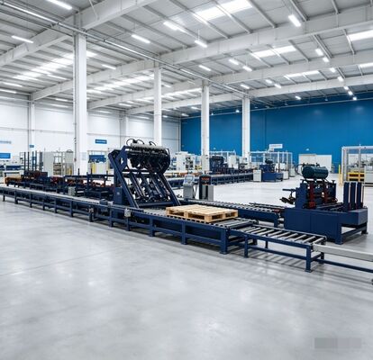 Dây chuyền sản xuất pallet gỗ tự động tiêu chuẩn Châu Âu EPAL hiệu suất cao | Công suất 50-80 kiện/giờ