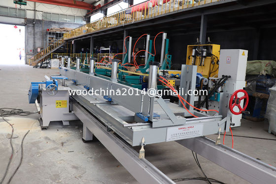 Máy cưa hình tròn bàn trượt xem Bảng cắt gỗ Edger Saw Machine với tự động cho ăn
