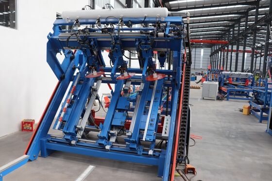 Dây chuyền sản xuất máy đóng đinh pallet gỗ tự động Thiết bị làm pallet 2400x1200mm cho các nhà máy công nghiệp